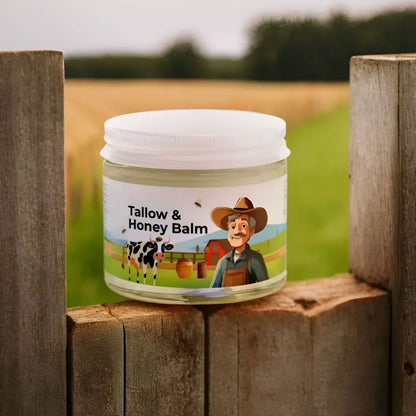 💥LAST DAY SALE 50%OFF💥🍯✨ Grass-Fed Tallow & Raw Honey Healing Balm – 2 oz