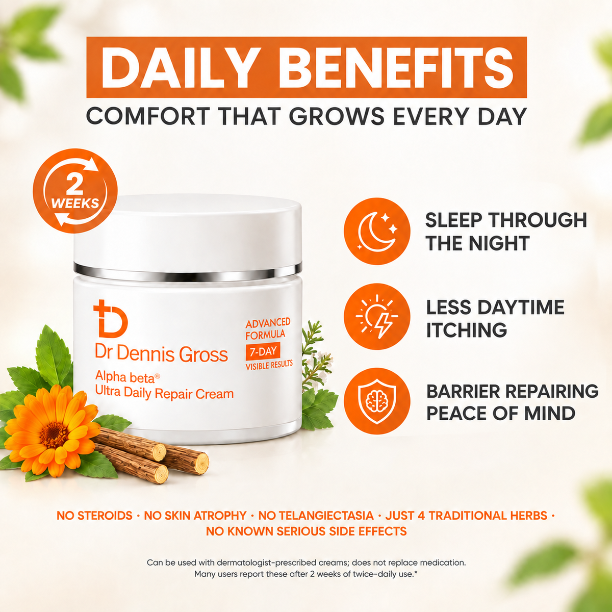 Clear Your Jock Itch, Eczema & Athlete's Foot Within 2-4 Weeks With Dermanex™ Targeted Repair Cream