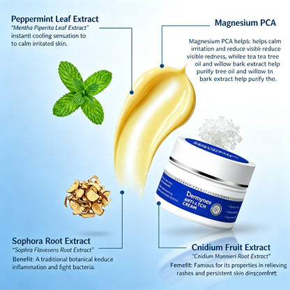 Dermynex®️ PCA-Magnesium Herbal Intimate – Multi‑Purpose Relief for Scalp Itching, Eczema, Jock Itch, Facial Acne & Fungal Infections | Herbal Extracts, Steroid‑Free, No Artificial Fragrances, Gentle for All Skin Types