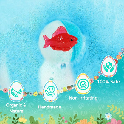 🛁 Natural Bath Bombs for Kids with Mega Bubbles & Surprise Inside 🥚✨ Same as in the video
